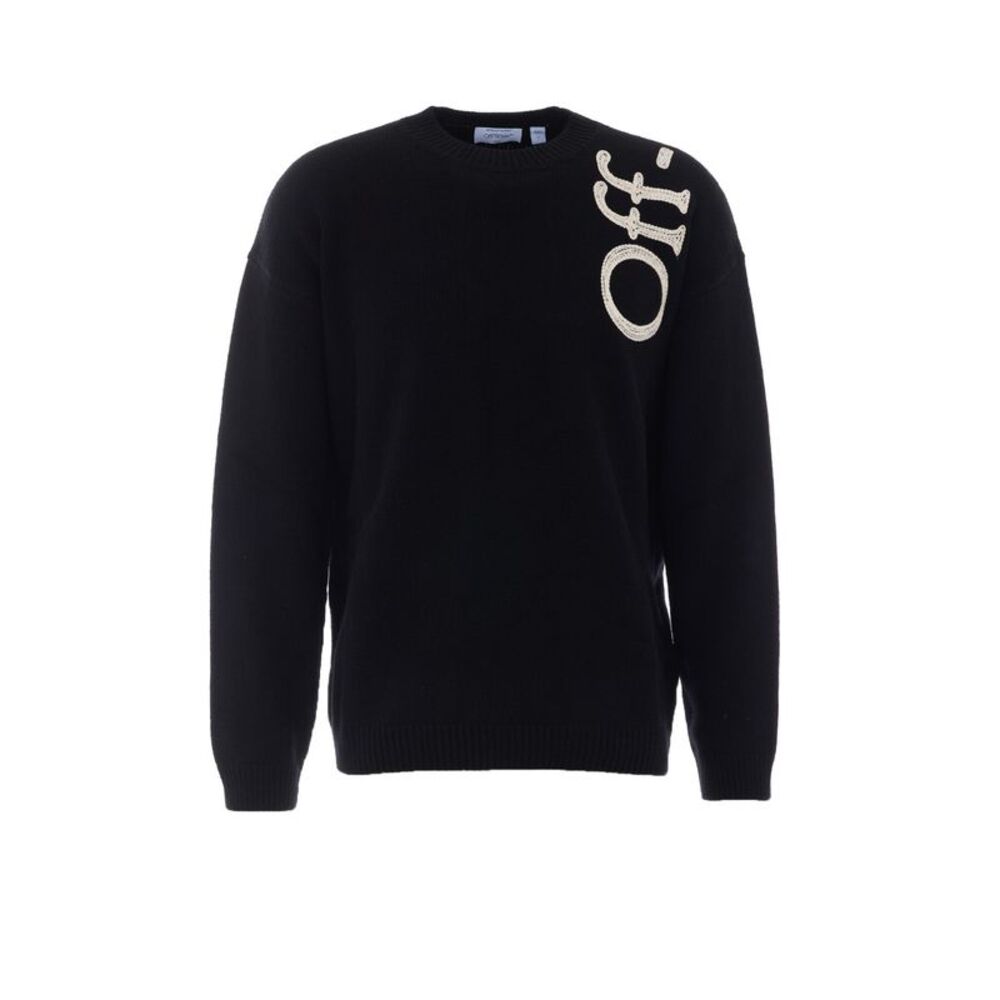 Off White Men Vertical Bookish Sweater